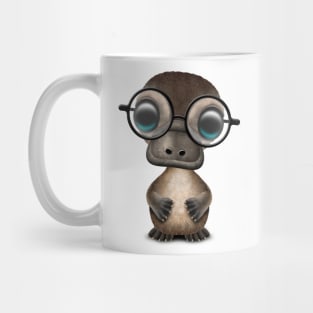 Cute Nerdy Platypus Wearing Glasses Mug